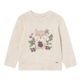 MAYORAL maglia tinta unita con stampa Beige per Bambina 2323X BEIGE MAYORAL 