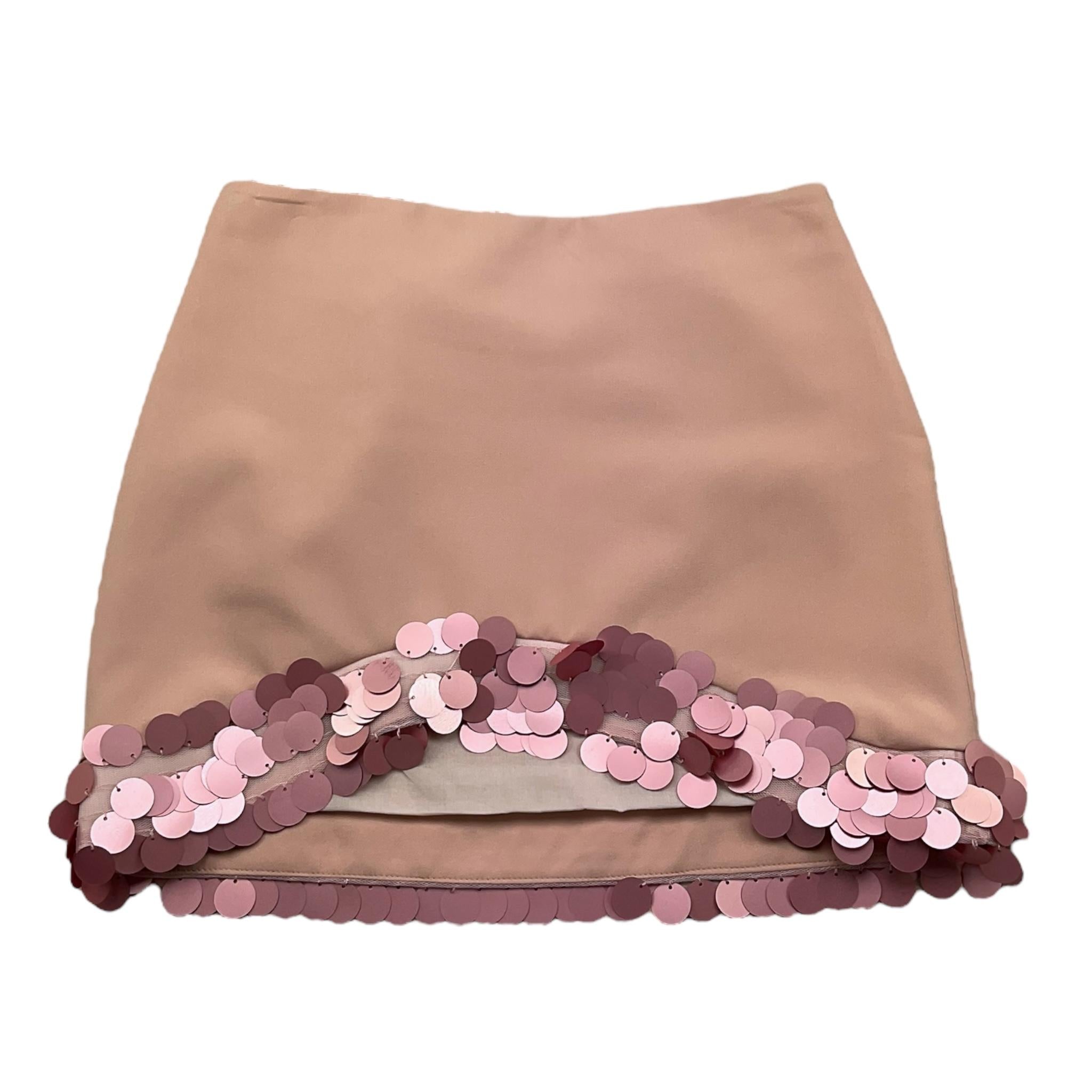 Fun & Fun Gonna Tinta Unita con Paillettes per Bambina FNCJSK01066 ROSA FUN & FUN 