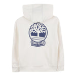 Timberland Felpa con Zip E Cappuccio Tinta Unita con Stampa Logo per Bambino T60451 PANNA TIMBERLAND 