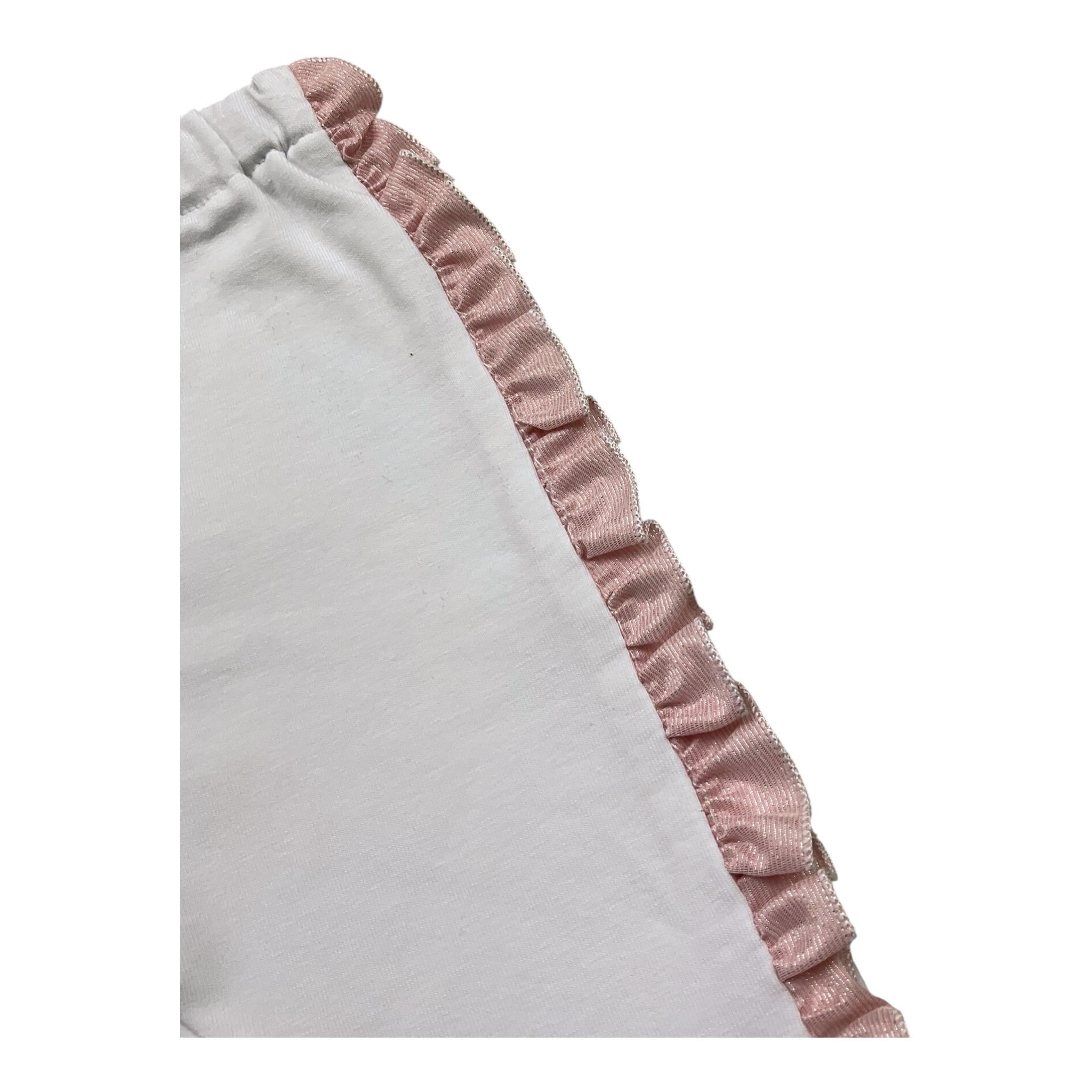 La Sartoria Dei Piccoli Completo 2 Pezzi Shirt-Leggins per Neonata LV310 BIANCO/ROSA LA SARTORIA DEI PICCOLI 