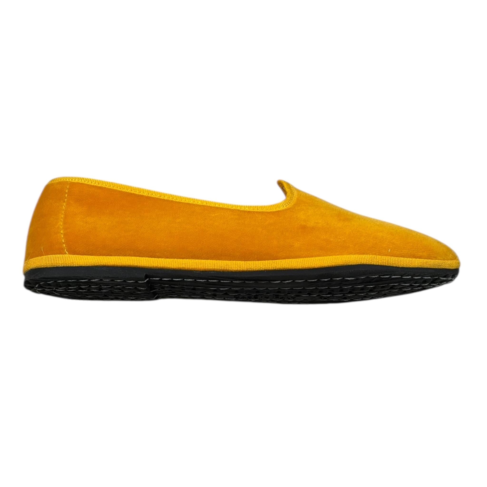 Il Gufo Ballerina Friuliana Tinta Unita In Velluto per Bambina P25XD0022VELLT ARANCIONE IL GUFO 