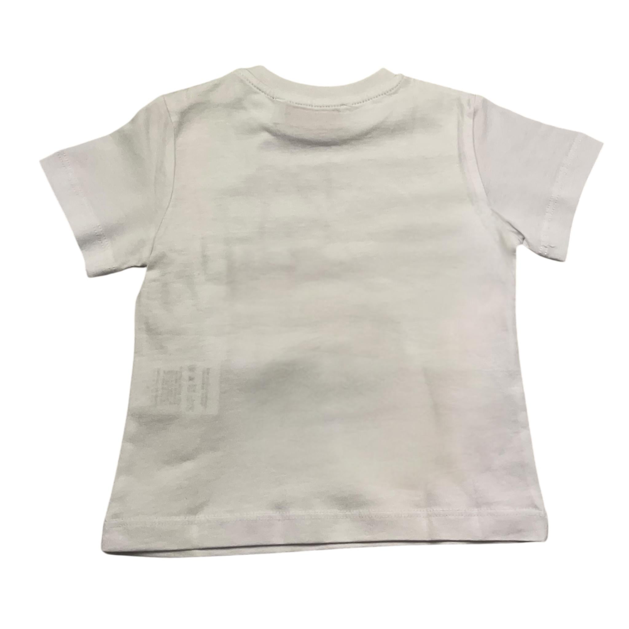 Cesare Paciotti T-Shirt Girocollo Tinta Unita con Stampa per Neonato TSP5165BX BIANCO CESARE PACIOTTI 