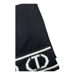 TWINSET sciarpa tinta unita logata Nero per Bambina 242GJ501F NERO TWINSET 