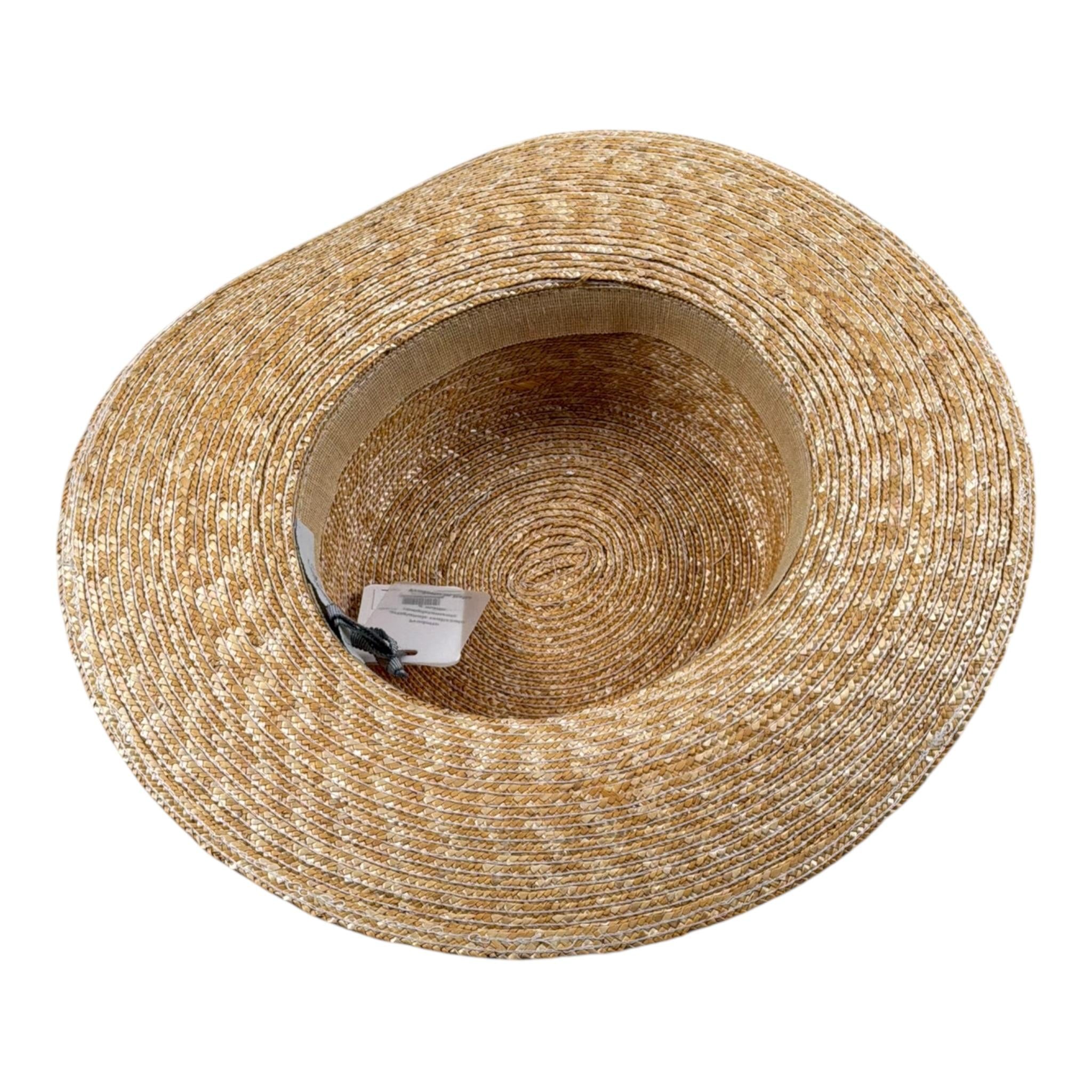 Raffaella Cappello Paglia Tinta Unita con Applicazioni per Bambina CISTERNINO GIALLO RAFFAELLA 