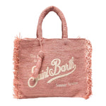 Saint Barth Borsa Tinta Unita con Logo per Bambina COL0026 ROSA SAINT BARTH 
