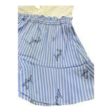 Liu Jo Abito Bicolore con Fantasia A Righe per Bambina KA5049X BIANCO/AZZURRO LIU JO 