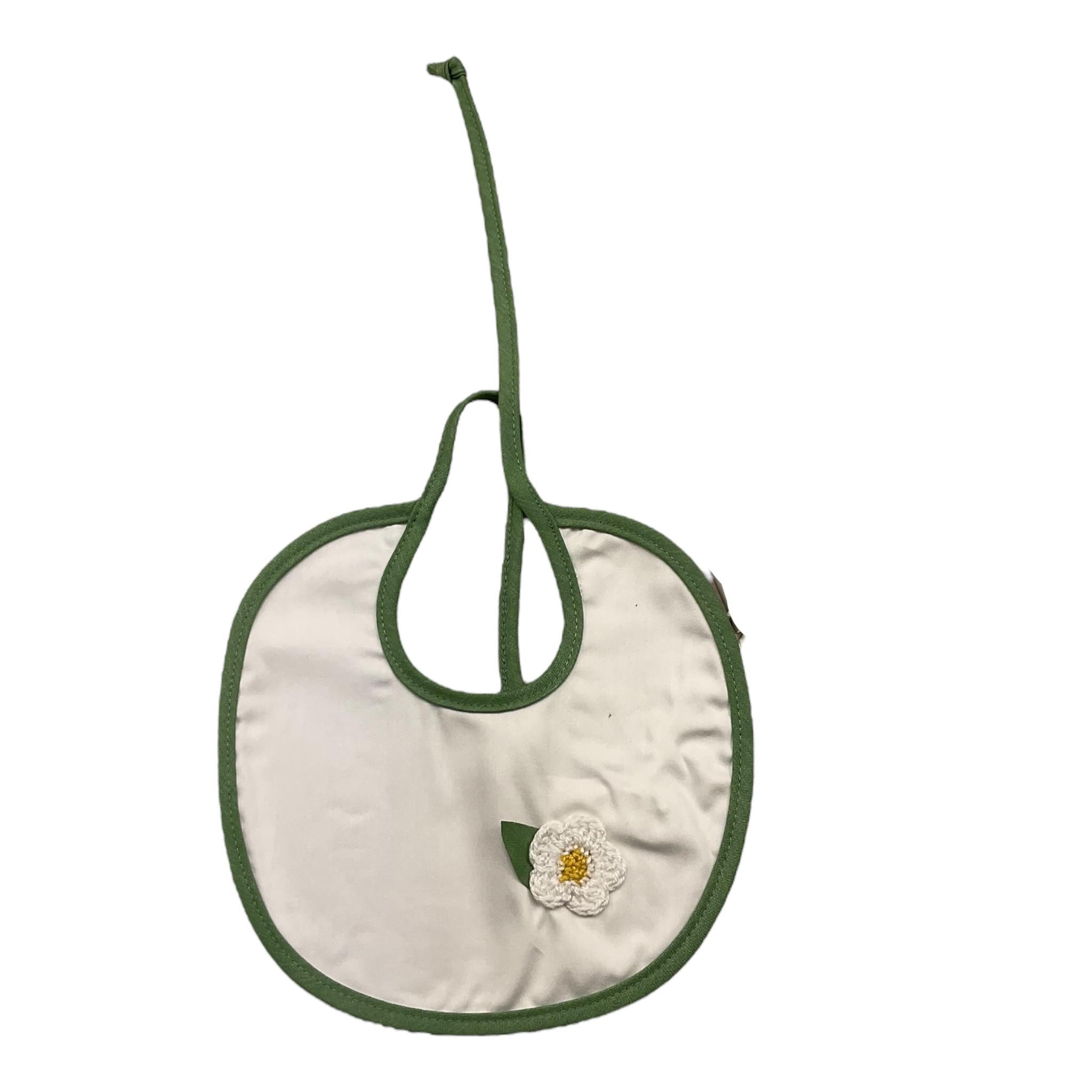 Ninnaoh Bavetta Tinta Unita con Stampa per Neonata E25BA58 BIANCO NINNAOH 