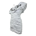 Marc Ellis Abito Monospalla Tinta Unita con Logo per Bambina JMJDR01239X BIANCO MARC ELLIS 