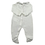 Le Bebe Tutina Manica Lunga Tinta Unita per Neonata LBG5761 BIANCO LE BEBE 