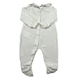 Le Bebe Tutina Manica Lunga Tinta Unita per Neonata LBG5761 BIANCO LE BEBE 