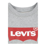 LEVI'S felpa chiusa girocollo tinta unita cn stampa logo Grigio per Bambino 9E9079 GRIGIO LEVI'S 