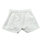 Lu Lu By Miss Grant Short Modello Gonna Tinta Unita per Bambina LL3393 BIANCO LU LU BY MISS GRANT 