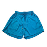 Met Short Tinta Unita con Elastico In Vita per Bambina ME230 AZZURRO MET 