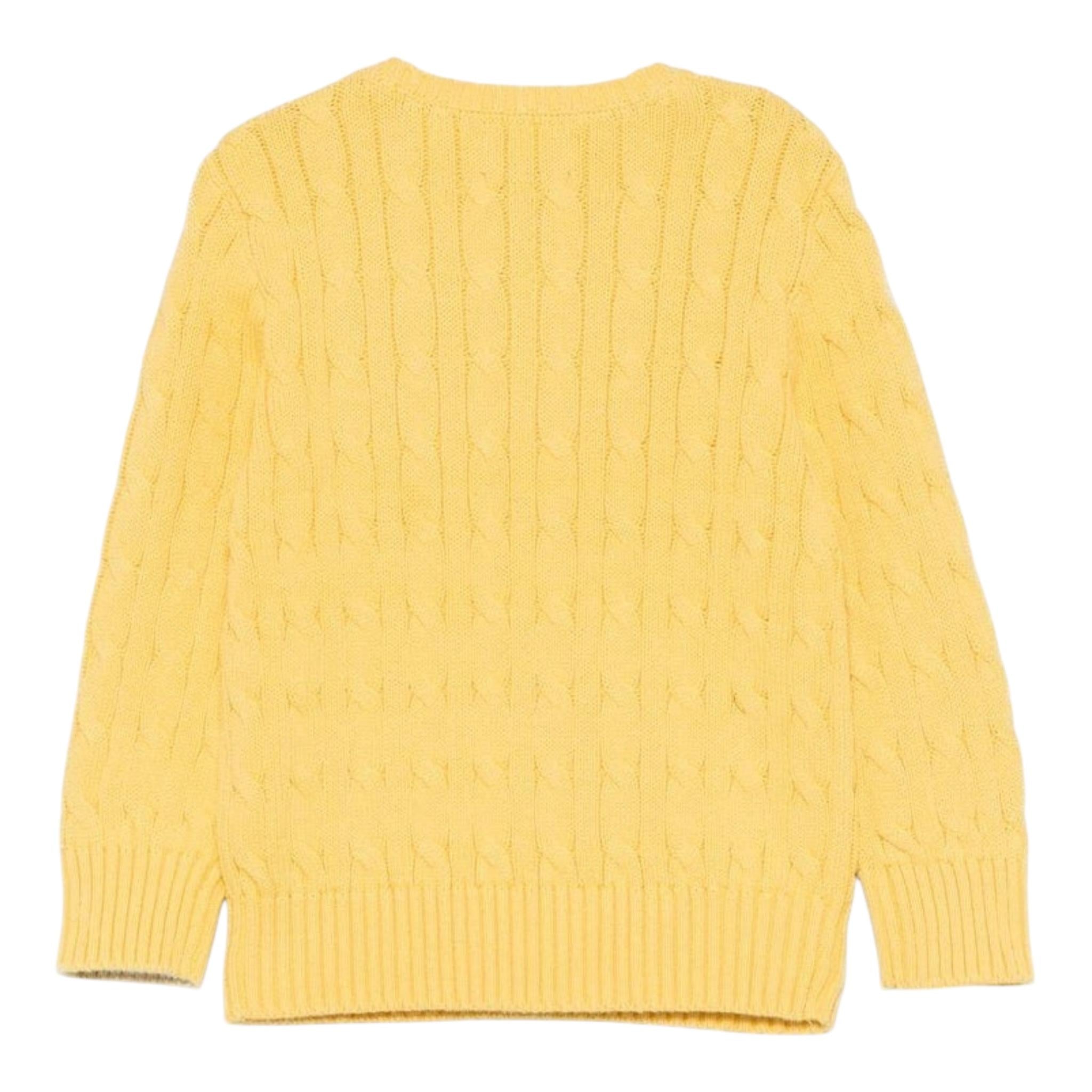 Ralph Lauren Maglia Girocollo Tinta Unita con Logo per Bambino 322702674073 GIALLO RALPH LAUREN 