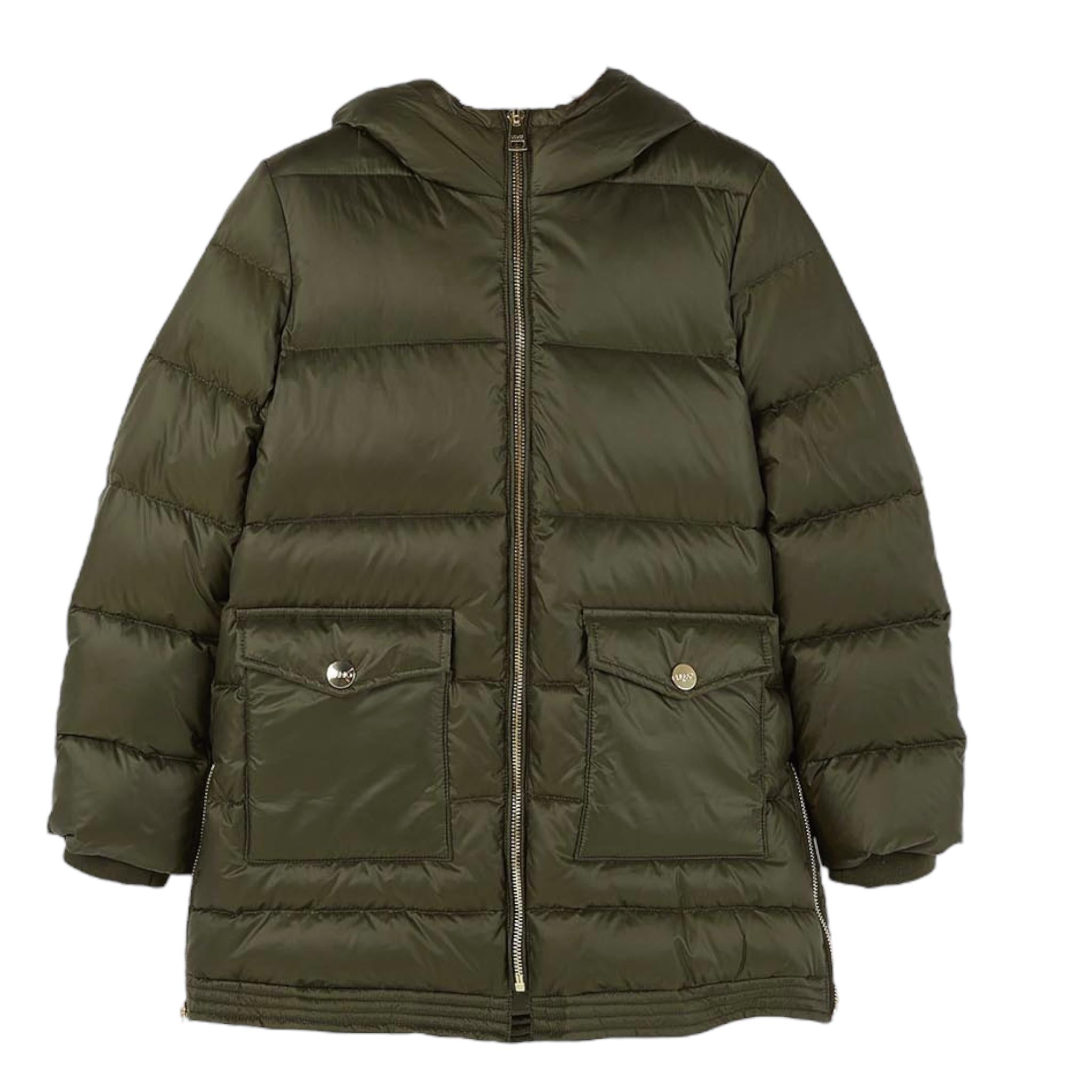 LIU JO giubbino tinta unita con cappuccio Verde per Bambina GF0079 VERDE LIU JO 