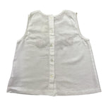 Babe & Tess Canotta Tinta Unita con Fantasia Fiori per Bambina 26518013 BIANCO BABE & TESS 