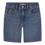 Levi'S Bermuda In Denim Tinta Unita con Girovita Regolabile per Bambino 9EK844 AZZURRO LEVI'S 