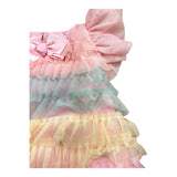 Angel'S Face Abito Giromanica In Tulle Multicolor per Neonata