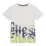 Guess T-Shirt Girocollo Tinta Unita con Stampa per Bambino L5RI12K8HM4X BIANCO GUESS 