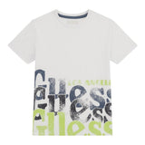 Guess T-Shirt Girocollo Tinta Unita con Stampa per Bambino L5RI12K8HM4X BIANCO GUESS 