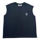 Yes London Canotta Girocollo Tinta Unita con Logo per Bambino JR2138 NERO YES LONDON 