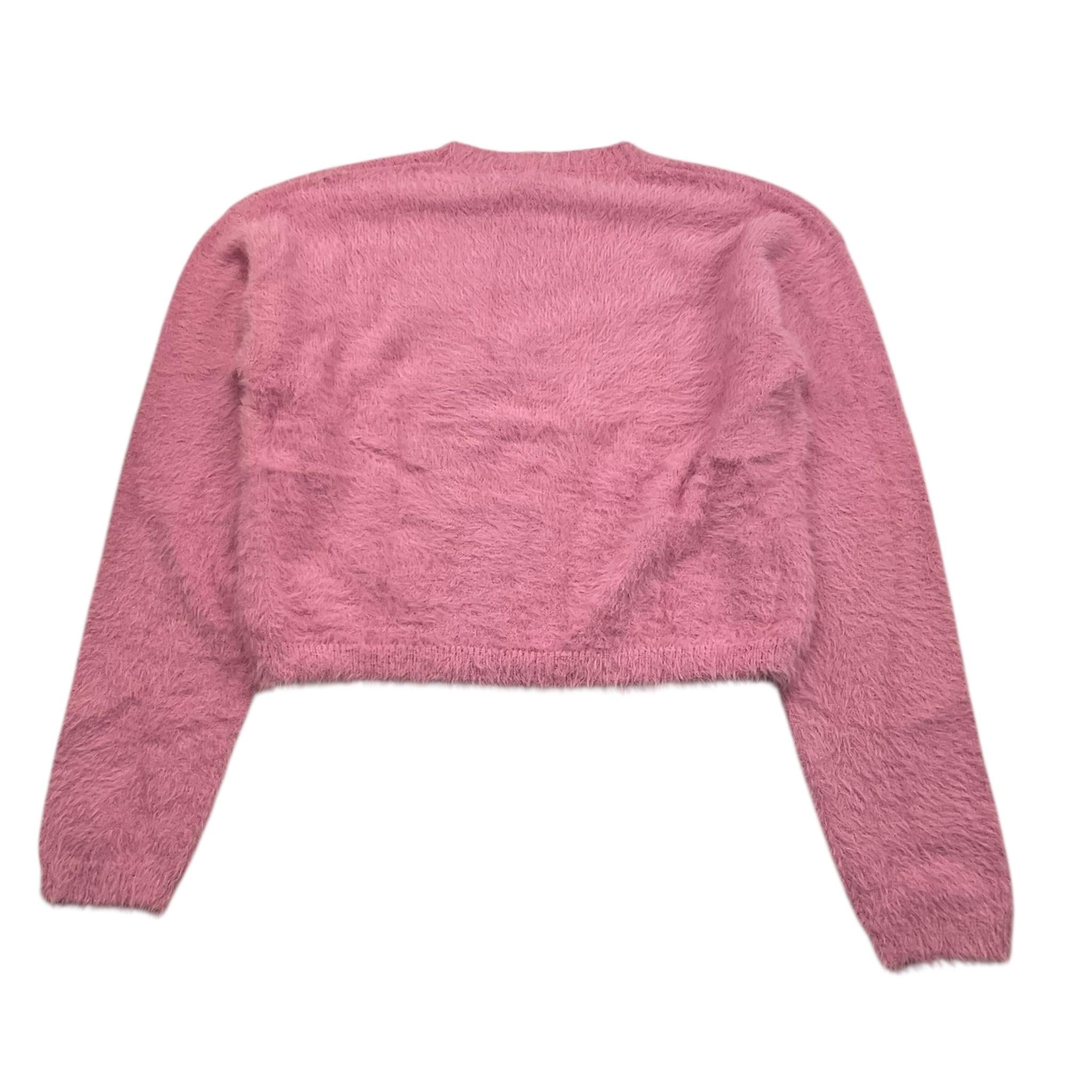 MET maglia girocollo tinta unita con stampa Rosa per Bambina ME534 ROSA MET 