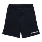Dsquared2 Bermuda In Tuta Tinta Unita con Stampa per Bambino DQ2738XX NERO DSQUARED2 