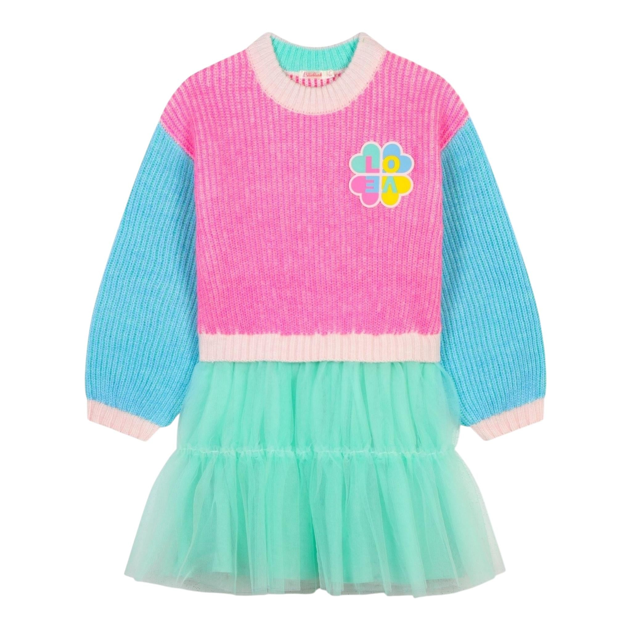 BillIEBLUSH abito multicolor con gonna il tulle Multicolor per Neonata U20520X MULTICOLOR BillIEBLUSH 