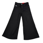Diesel Pantalone Tinta Unita Modello Palazzo per Bambina J00989 NERO DIESEL 