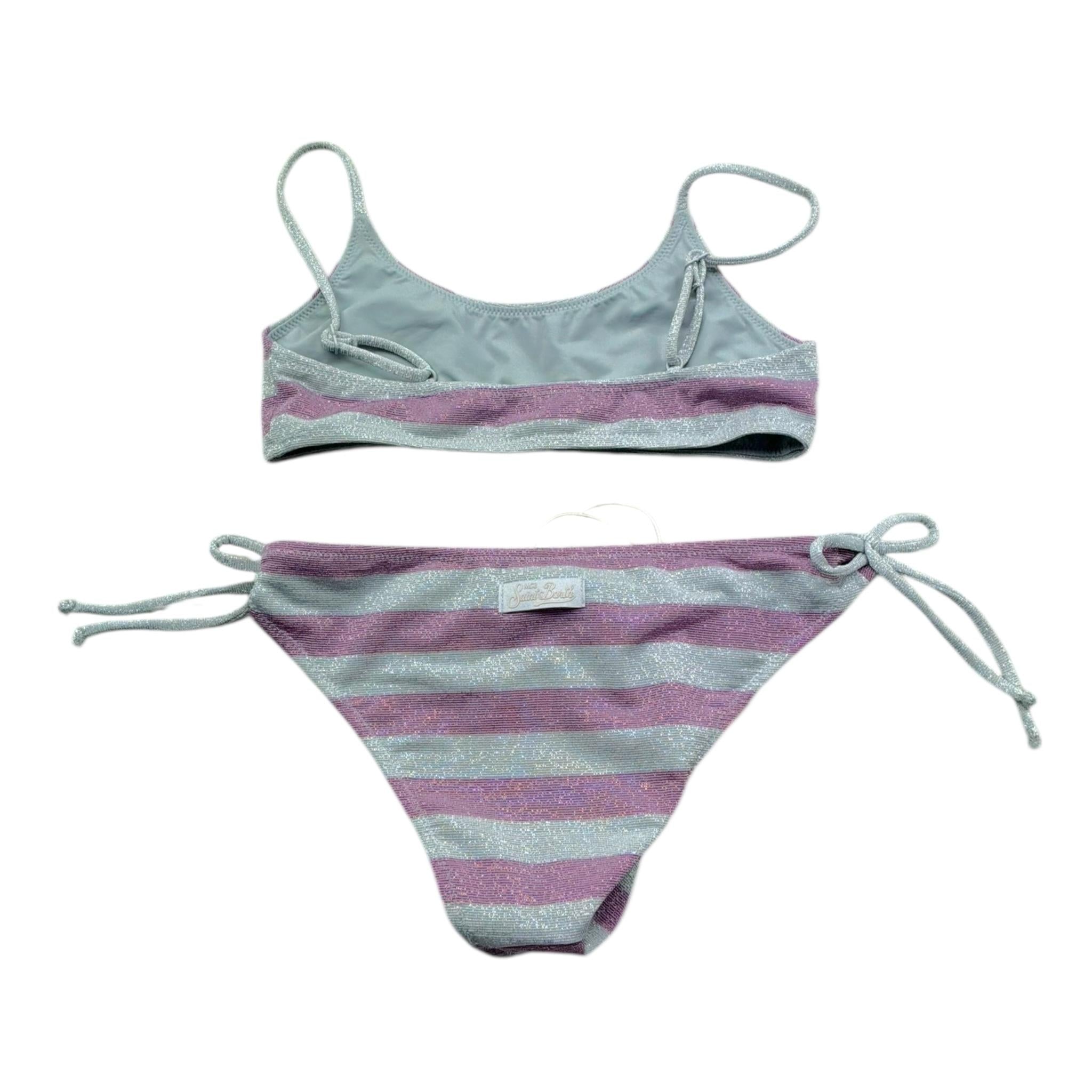 Saint Barth Costume 2 Pezzi Fascia-Slip per Bambina 00377L GRIGIO SAINT BARTH 