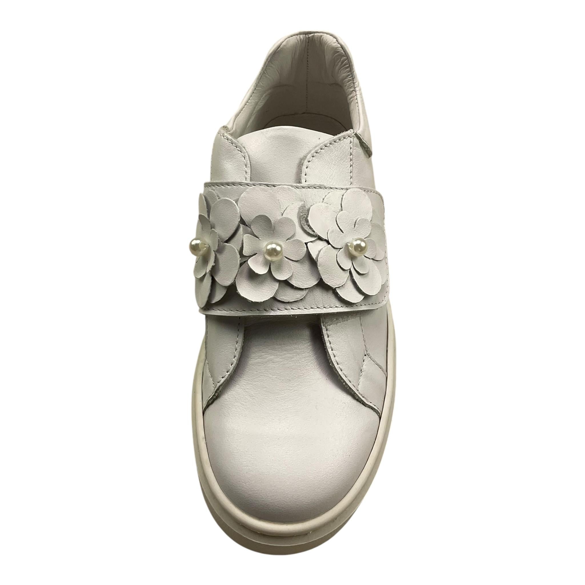 Preziosi Sneakers Tinta Unita con Strappo E Applicazioni per Bambina 2201 PANNA PREZIOSI 