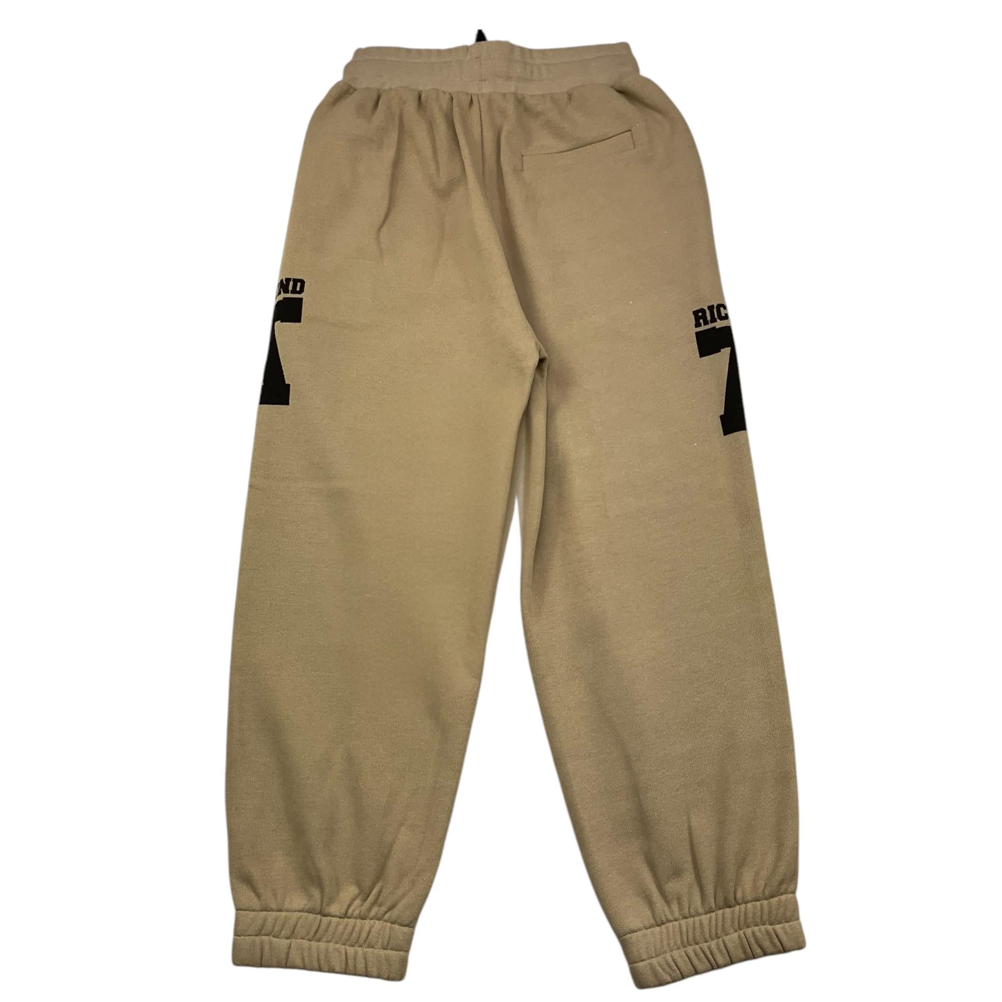 JOHN RICHMOND pantalone tuta tinta unita con stampa in contrasto Beige per Bambino RBA25117PA BEIGE JOHN RICHMOND 