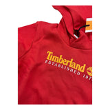 TIMBERLAND felpa chiusa con cappuccio tinta unita ocn logo Rosso per Bambino T25U56 ROSSO TIMBERLAND 