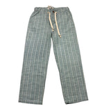 Zhoe & Tobiah Pantalone Tinta Unita Con Fantasia A Righe E Elastico In Vita Verde Per Bambino