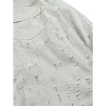 Never Too Giubbino In Denim tinta unita con Strappi Bianco per Bambino NT2303R BIANCO NEVER TOO 