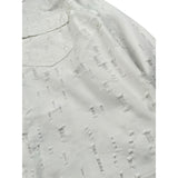 Never Too Giubbino In Denim tinta unita con Strappi Bianco per Bambino NT2303R BIANCO NEVER TOO 