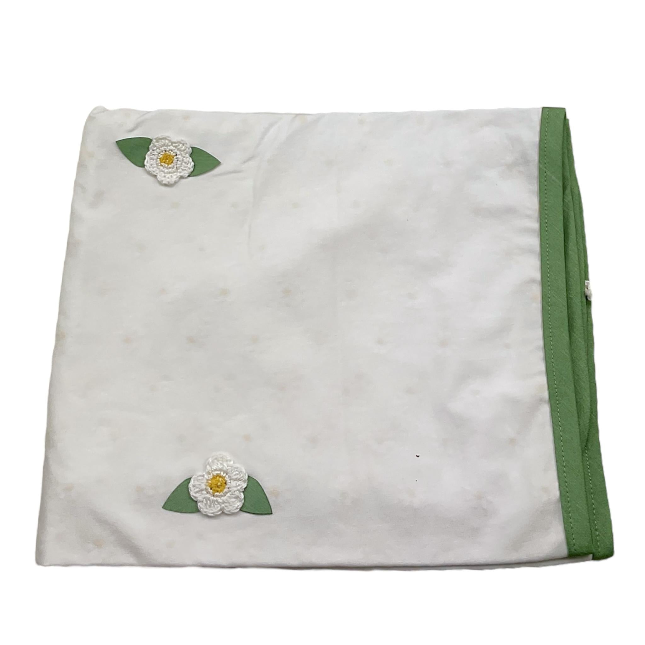 Lalalu' Coperta Tinta Unita con Applicazioni per Neonata E25COP16 BIANCO LALALU' 