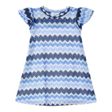 Mayoral Abito Tinta Unita con Fantasia Mezza Manica per Bambina 3926 BLU MAYORAL 