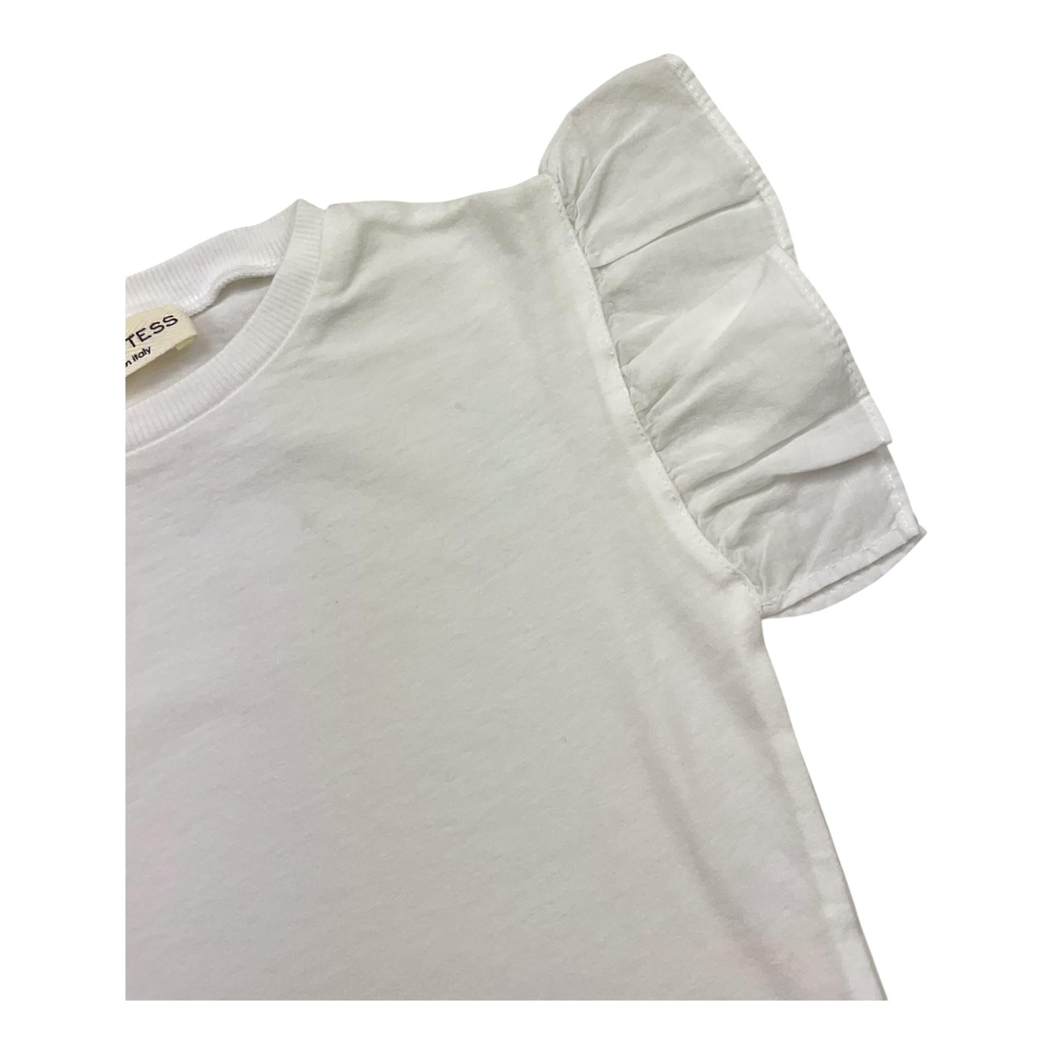 Babe & Tess T-Shirt Girocollo Tinta Unita per Bambina 21518124 BIANCO BABE & TESS 