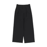 pantalone tinta unita modello a palazzo GF038J6557 NERO LIU JO 