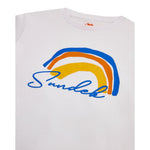 Sundek T-Shirt Girocollo Tinta Unita con Stamp per Bambino B153TEJS00 BIANCO SUNDEK 
