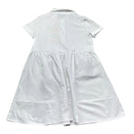 Trussardi Abito Tinta Unita Mezza Manica Modello Camicia per Bambina TGP26043VE BIANCO TRUSSARDI 