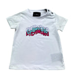 John Richmond T-Shirt Girocollo Tinta Unita con Logo per Neonata RIP26085TS BIANCO JOHN RICHMOND 