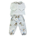 Le Bebe Completo 2 Pezzi Shirt-Ghettina Tinta Unita per Neonato LBB5273 BIANCO LE BEBE 