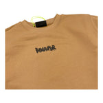 DISCLAIMER felpa girocollo tinta unita con stampa Biscotto per Bambino 24IDK58265 BISCOTTO DISCLAIMER 