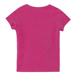 Guess T-Shirt Girocollo Tinta Unita con Stampa per Neonata K5GI08K6YW4 MAGENTA GUESS 