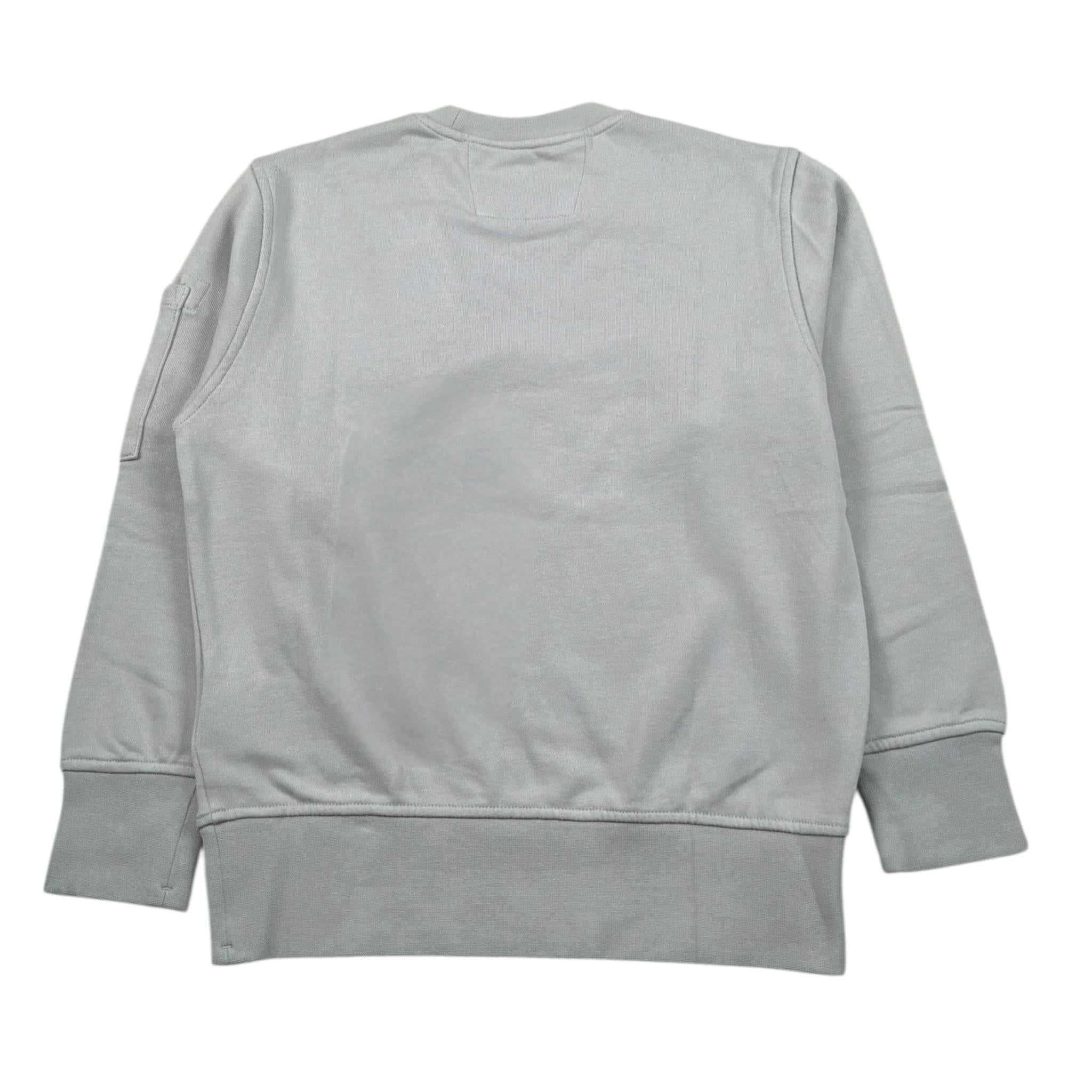 C.P. Company Felpa Chiusa Girocollo Tinta Unita per Bambino CUF00X GRIGIO C.P. COMPANY 