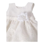 Abel & Lula Abito Cerimonia Tinta Unita con Ricami per Neonata 5013 BIANCO ABEL & LULA 