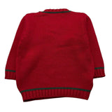 LA STUPENDERIA maglia girocollo tinta unita con ricami Rosso per Neonato WCPL61X ROSSO LA STUPENDERIA 