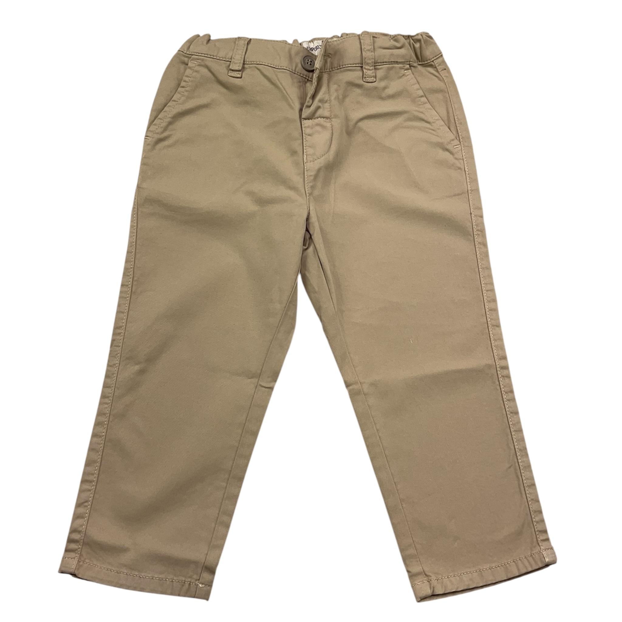 Emporio Armani Pantalone Tinta Unita con Girovita Regolabile per Neonato 8NHP60 SABBIA EMPORIO ARMANI 